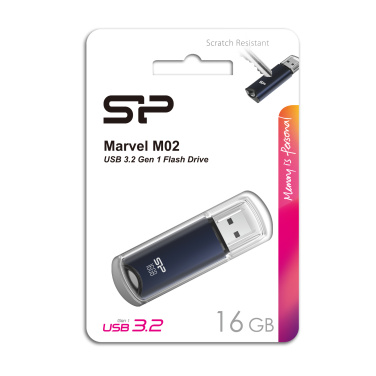 Logo trade corporate gifts picture of: Pendrive Silicon Power Marvel - M02 3.2 16GB