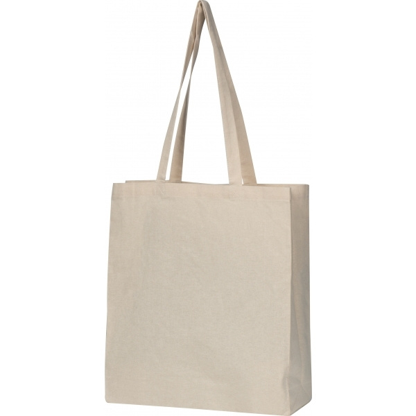 Logotrade advertising product picture of: Organic cotton bag with bottom fold INNSBRUCK