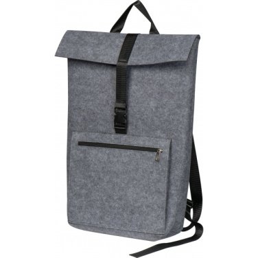 Logo trade promotional gifts picture of: RPET Felt Backpack BIRMINGHAM