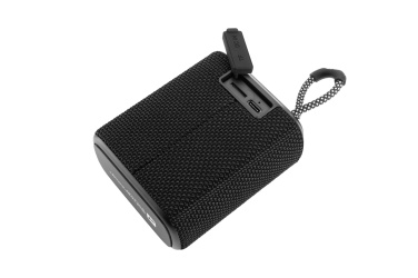 Logo trade promotional item photo of: Waterproof bluetooth speaker HARDEOL Schwarzwolf