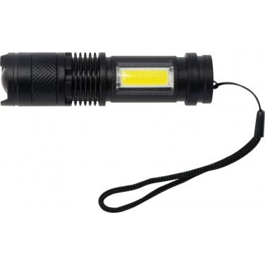 Logo trade corporate gifts image of: Rechargeable flashlight AARHUS