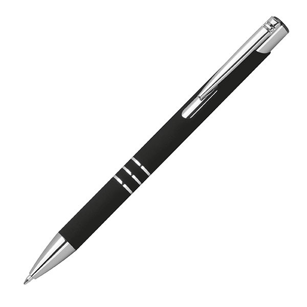 Logotrade promotional product image of: Semi gel pen soft touch DUNMORE