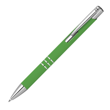 Logo trade advertising products picture of: Semi gel pen soft touch DUNMORE