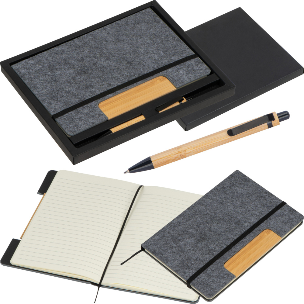 Logo trade business gift photo of: Notebook set Walsall