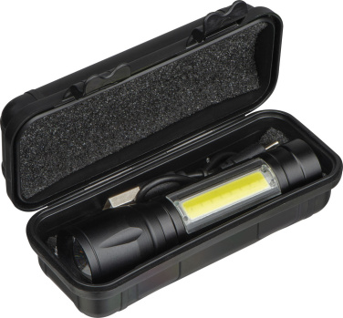 Logo trade advertising product photo of: Rechargeable flashlight Tokyo