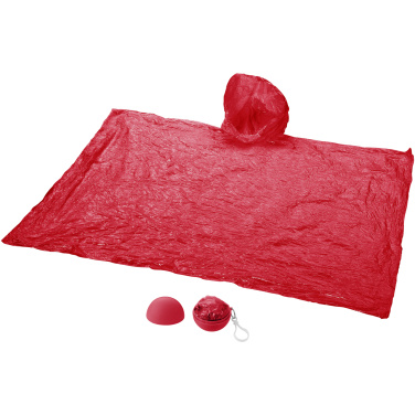 Logo trade corporate gifts picture of: Xina rain poncho in storage ball with keychain