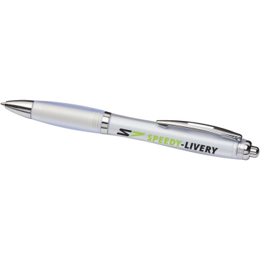 Logotrade promotional product image of: Curvy ballpoint pen with frosted barrel and grip