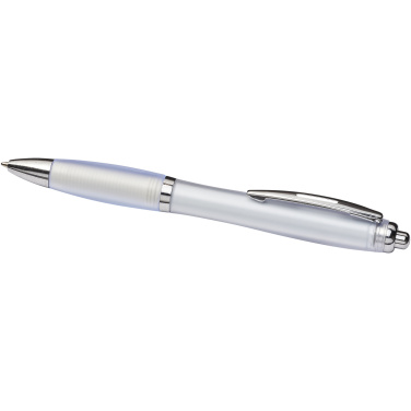 Logotrade promotional gift image of: Curvy ballpoint pen with frosted barrel and grip