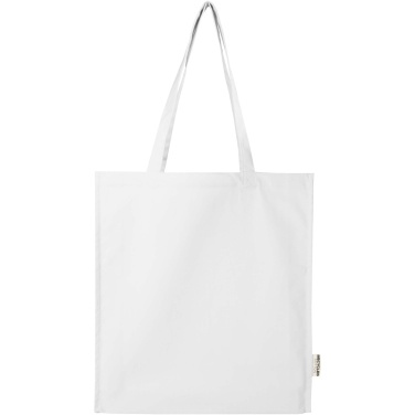 Logo trade promotional gifts picture of: Florida 270 g/m² GRS recycled gusset tote bag 14L