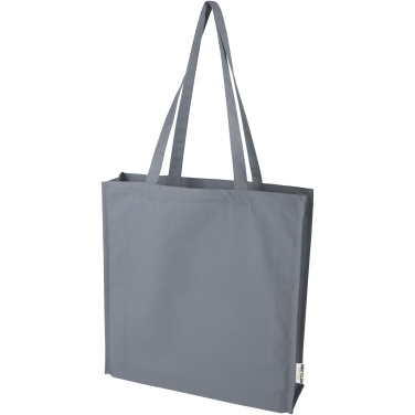 Logo trade promotional gift photo of: Florida 270 g/m² GRS recycled gusset tote bag 14L