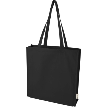 Logotrade corporate gift image of: Florida 270 g/m² GRS recycled gusset tote bag 14L