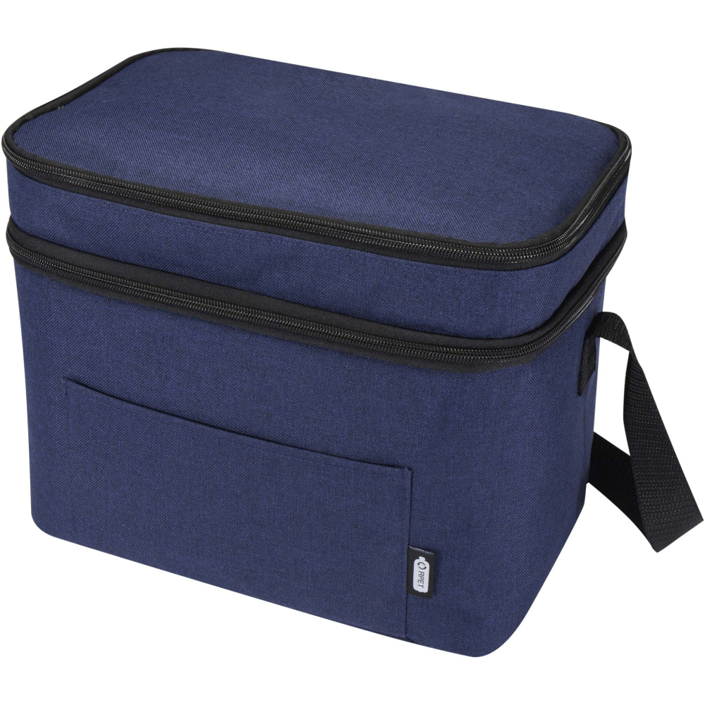 Logo trade advertising product photo of: Tundra GRS RPET double compartments cooler bag 13L