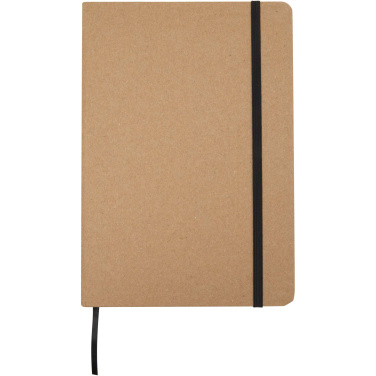 Logo trade promotional products image of: Holm A5 stone paper hard cover notebook with lined pages