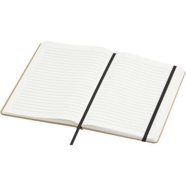 Logo trade promotional merchandise picture of: Holm A5 stone paper hard cover notebook with lined pages