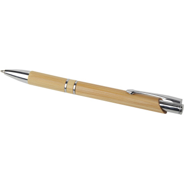 Logotrade promotional gift picture of: Wicker bamboo ballpoint pen