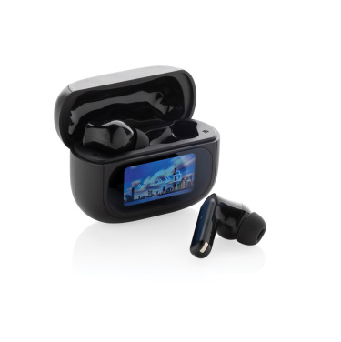 Logo trade business gift photo of: Airtune RCS recycled plastic ANC earbuds with touch screen