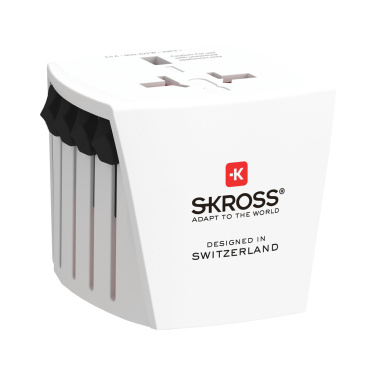 Logo trade promotional gifts image of: SKROSS World Travel Adapter MUV Micro