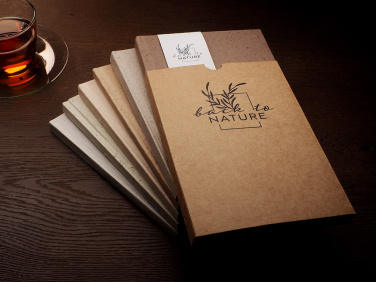 Logo trade promotional products image of: Recycled Coffee Notebook 209733900