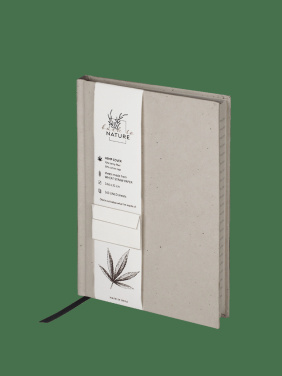 Logo trade business gifts image of: Recycled Hemp Notebook 209734300