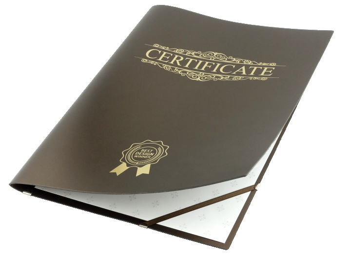 Logo trade promotional products image of: Certificate cover 152094