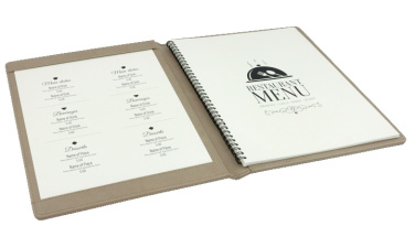 Logo trade promotional merchandise image of: Menu cover 1078119