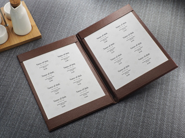 Logo trade business gifts image of: Menu cover 1719280