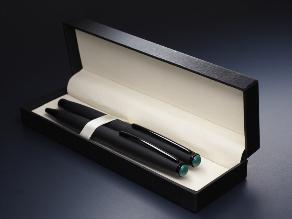 Logotrade business gift image of: Agate stone Pen set 1289036