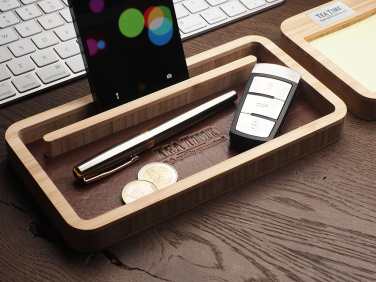 Logo trade promotional products picture of: Wooden desk organiser 1852292