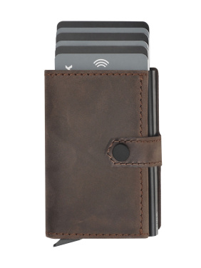 Logo trade promotional gifts image of: RFID wallet - Hunter Leather 2109284