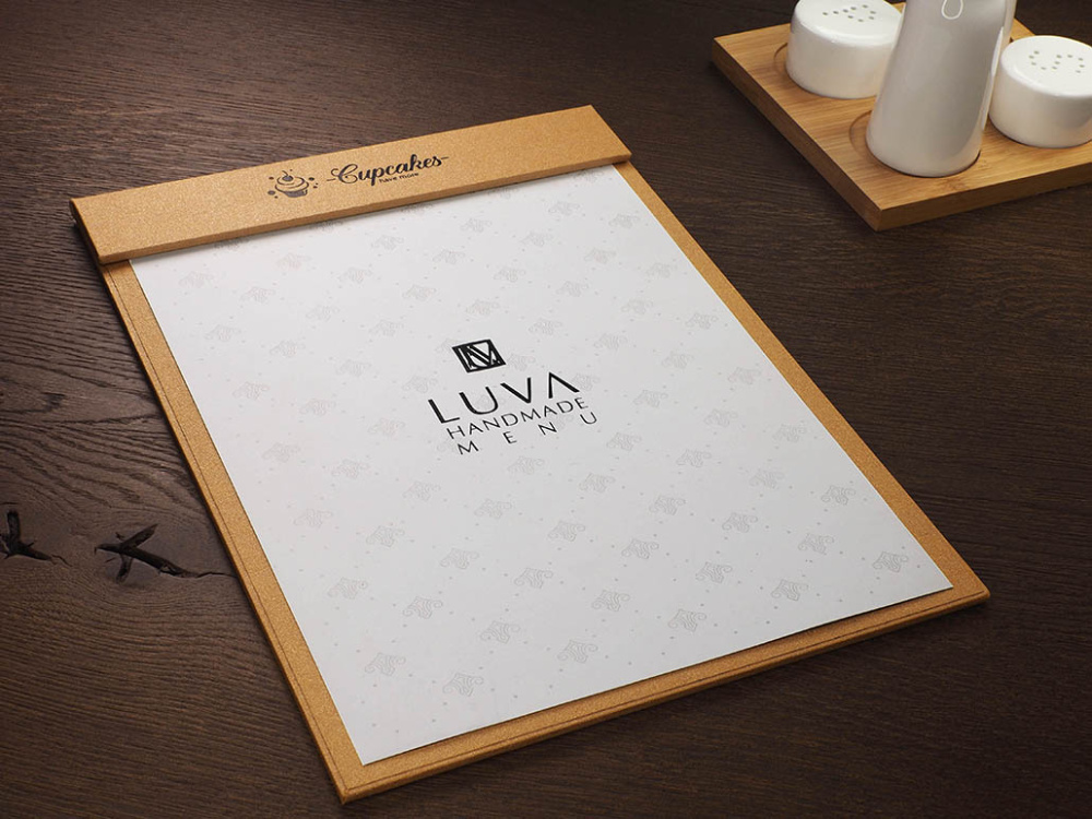 Logo trade promotional gifts picture of: Menu cover 1241280