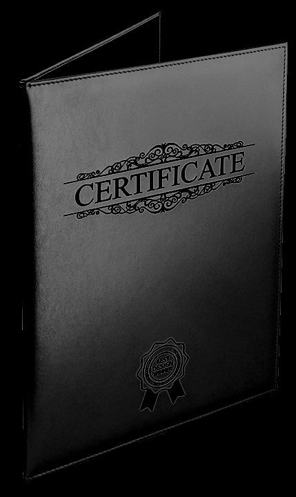 Logo trade corporate gifts picture of: Certificate cover 152019