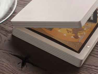 Logo trade promotional merchandise image of: Wooden bill box 1816121