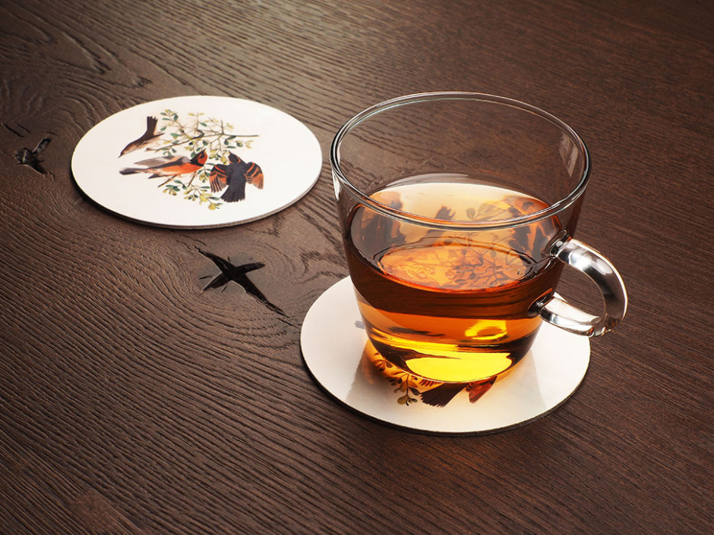 Logo trade promotional gift photo of: Printed paper coaster 1837117