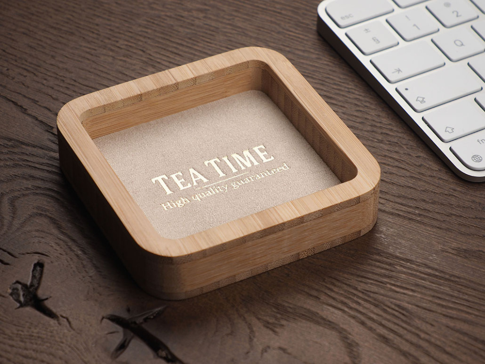 Logo trade promotional gift photo of: Wooden desk organiser 1849292