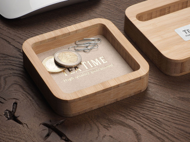 Logo trade promotional giveaway photo of: Wooden desk organiser 1849292