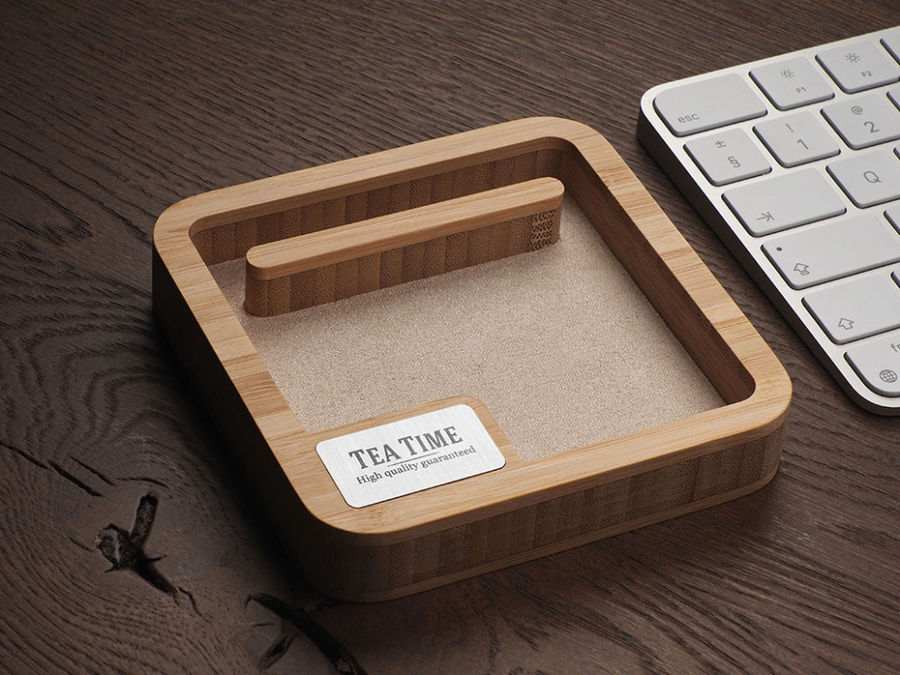 Logotrade promotional merchandise image of: Wooden desk organiser 1846292