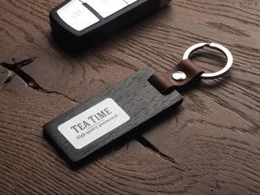 Logotrade corporate gift image of: Wooden keyring 1853121