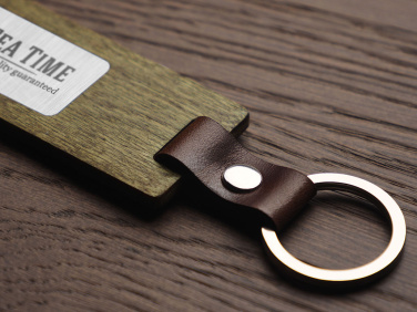 Logotrade promotional giveaway image of: Wooden keyring 1853121