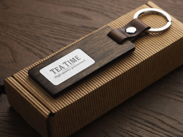 Logotrade business gift image of: Wooden keyring 1853121