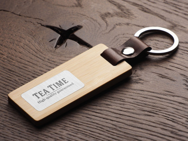 Logo trade advertising products image of: Wooden keyring 1853292