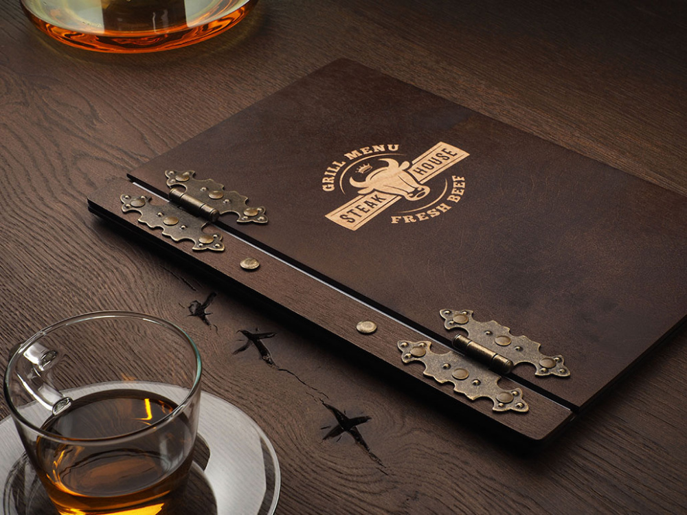 Logo trade promotional items image of: Menu cover 1862121