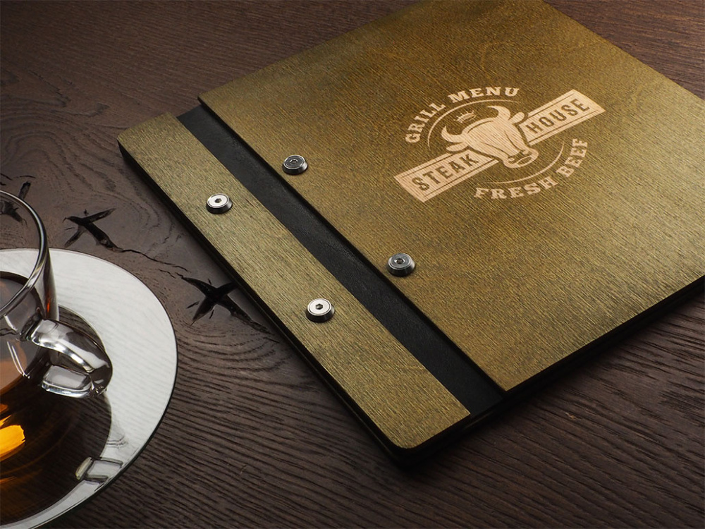 Logo trade promotional merchandise photo of: Menu cover 1905121