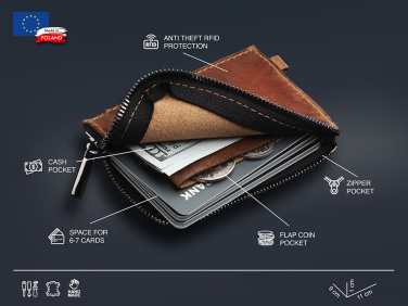 Logo trade promotional merchandise picture of: Wallet 1935310