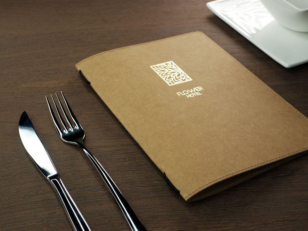 Logo trade promotional items image of: Menu cover Ambiente 1182106