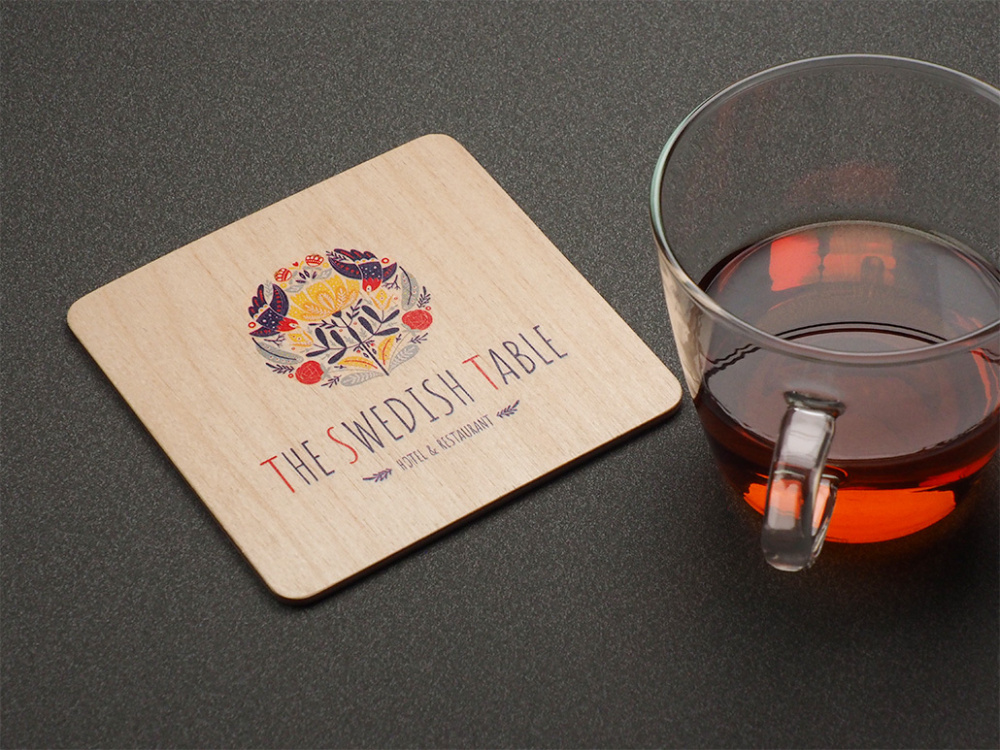 Logo trade promotional products image of: Coaster 1857121