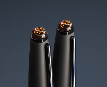 Logo trade promotional gifts picture of: Amber Pen set  1235036