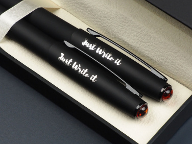 Logo trade promotional gift photo of: Amber Pen set  1235036