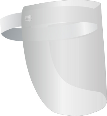 Logotrade promotional gift image of: TEMIDA tilting face shield 1424162