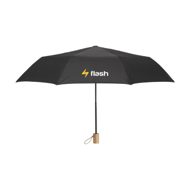 Logo trade business gift photo of: Mini Umbrella RCS RPET foldable umbrella 21 inch