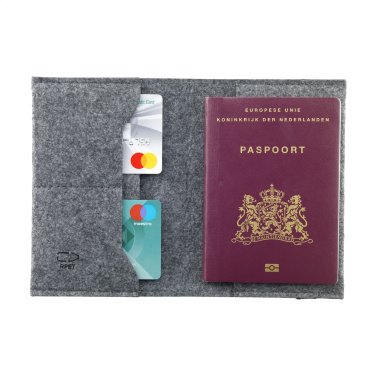 Logotrade promotional merchandise picture of: Identify GRS RPET Felt passport holder